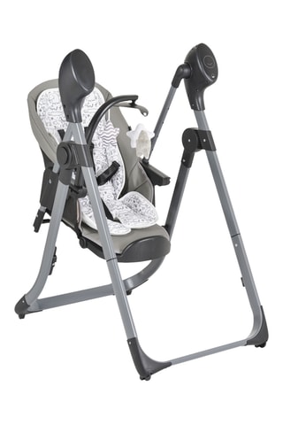 Chaise haute 2 en 1 à roulettes - Dès 6 mois/dès la naissance - Jusqu’à 15 kg/jusqu’à 9 kg