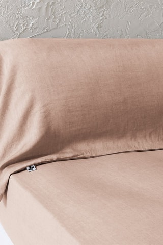 Taie de traversin en lyocell 57 fils/m² Lysandre - Vieux rose