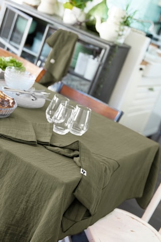 Nappe rectangulaire en coton Gaïa 125 g/m² -  Romarin