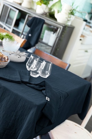 Nappe rectangulaire en coton 125 g/m² Gaïa - Minuit
