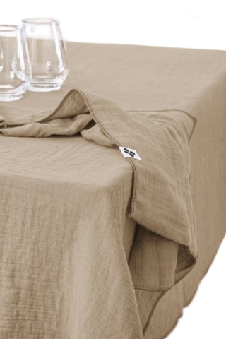 Nappe rectangulaire Gaïa - Beige