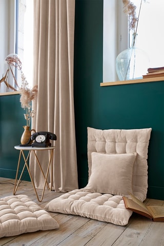 Rideau ajustable en velours de coton César - Pampa - 140 x 270 cm