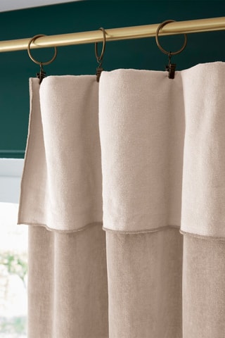 Rideau ajustable en velours de coton César - Pampa - 140 x 270 cm