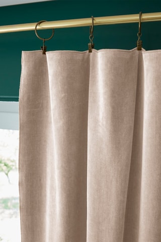 Rideau ajustable en velours de coton César - Pampa - 140 x 270 cm