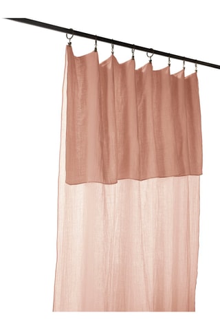 Rideau ajustable en coton Gaïa - Guimauve - 140 x 300 cm