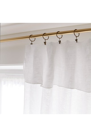 Rideau ajustable Soline  Craie - 140 x 270 cm