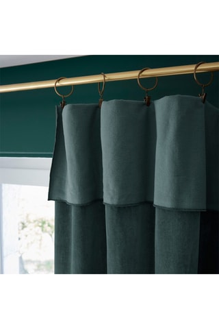 Rideau ajustable en velours de coton 160 g/m² César - Ardoise - 140 x 270 cm