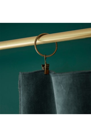 Rideau ajustable en velours de coton 160 g/m² César - Ardoise - 140 x 270 cm