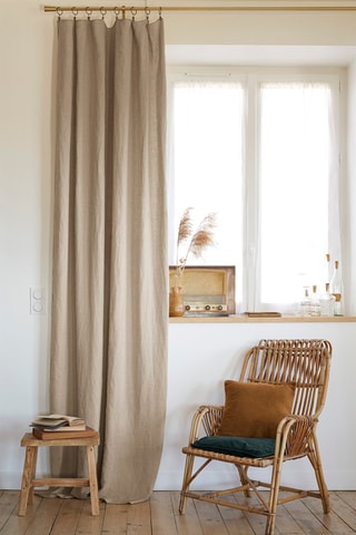 Rideau ajustable Soline  Sable - 140 x 270 cm