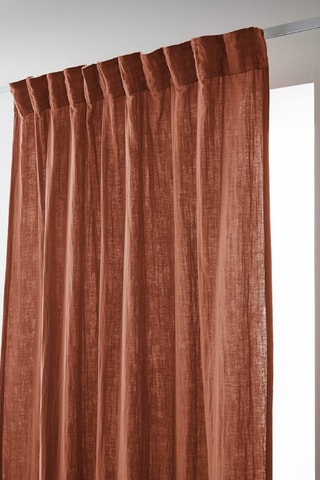Rideau Gaïa - Rouge brique - 140 x 240 cm