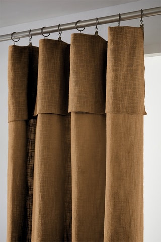 Rideau ajustable Sixtine - Camel - 140 x 270 cm
