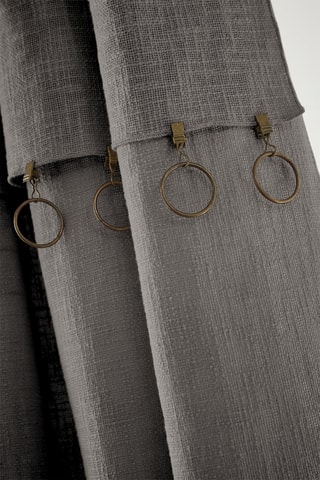 Rideau ajustable Sixtine - Gris - 140 x 270 cm