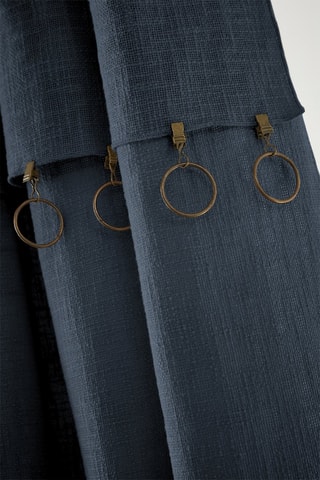 Rideau ajustable Sixtine - Bleu nuit - 140 x 270 cm