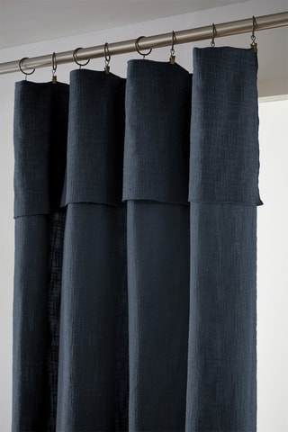 Rideau ajustable Sixtine - Bleu nuit - 140 x 270 cm