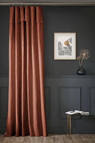 Rideau ajustable Sixtine - Rouge brique - 140 x 270 cm