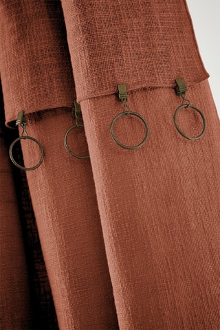 Rideau ajustable Sixtine - Rouge brique - 140 x 270 cm