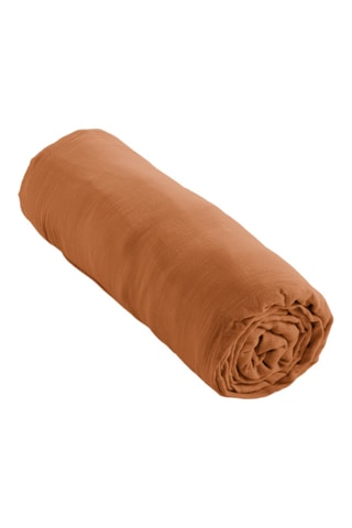 Drap-housse Gaïa - Abricot