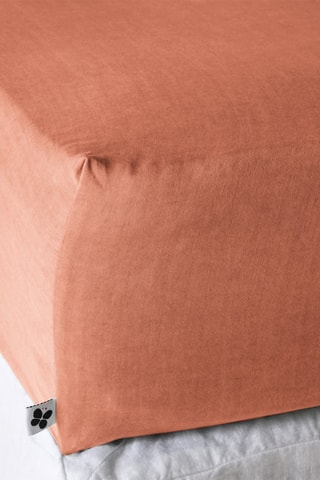 Drap-housse Lysandre - Rouge brique