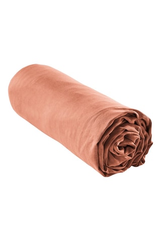 Drap-housse Lysandre - Rouge brique