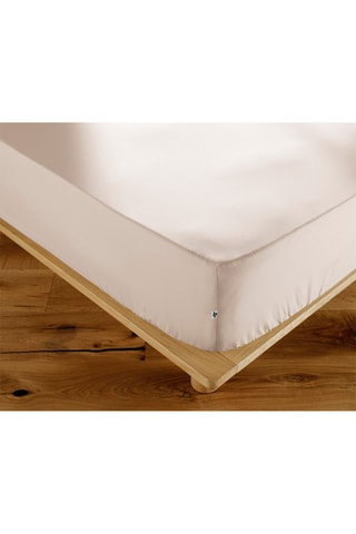 Drap-housse en coton 57 fils/cm² 
Ambre - Beige