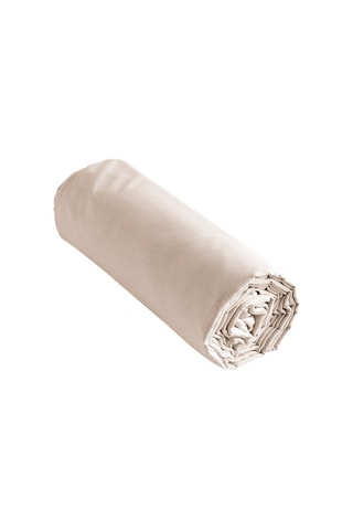 Drap-housse en coton 57 fils/cm² 
Ambre - Beige