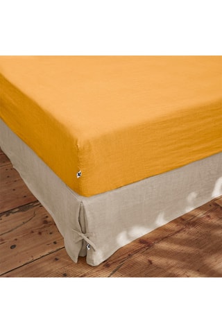 Drap-housse en lin Soline Miel