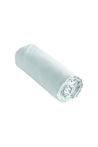 Drap-housse en coton 57 fils/cm² Ambre - Menthe givrée