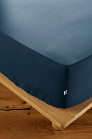 Drap-housse en coton 57 fils/cm² Ambre - Mûre