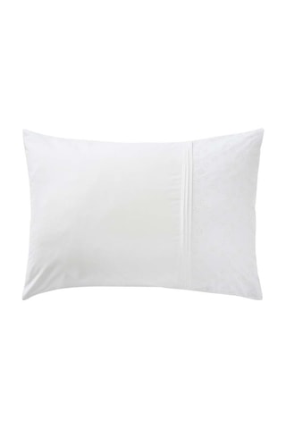 Taie d'oreiller en coton 57 fils/cm² Jeanne - Blanc