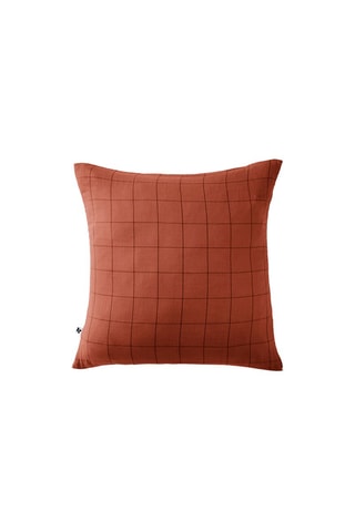 Taie d'oreiller Gaïa Match Terracotta
