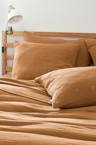 Taie d'oreiller Gaïa Boho Camel