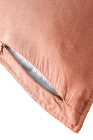 Taie d'oreiller en lyocell 120 fils/m² Lysandre - Saumon