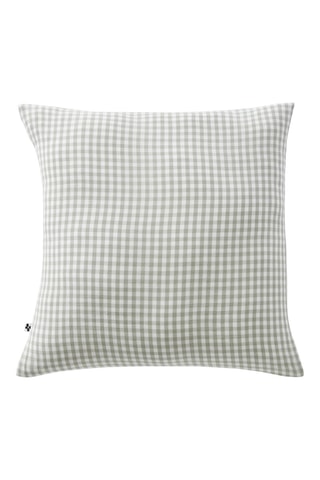 Taie d'oreiller en coton 125 fils/cm² Vickie - Vert et blanc