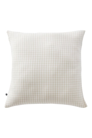 Taie d'oreiller en coton 125 fils/cm² Vickie - Beige et blanc