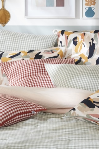 Taie d'oreiller Julia - Marron et beige