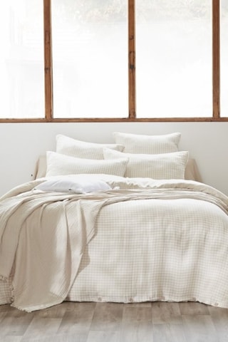Housse de couette réversible Vickie - Blanc
