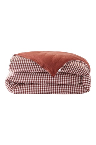 Housse de couette réversible Vickie - Terracotta
