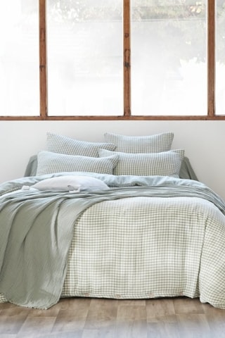 Housse de couette réversible Vickie - Kaki