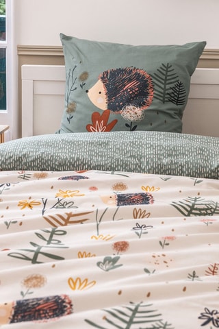 Parure de couette 57 fils/cm² Polisson - 
Vert et blanc