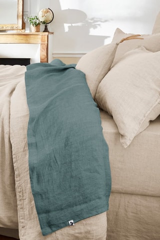 Drap plat en lin Soline Ardoise