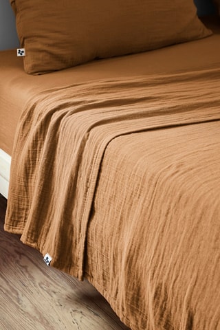 Drap plat Gaïa 
Camel