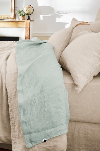 Drap plat en lin Soline  Eucalyptus
