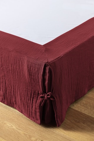 Cache-sommier en coton 125 g/m² Gaïa - Bordeaux