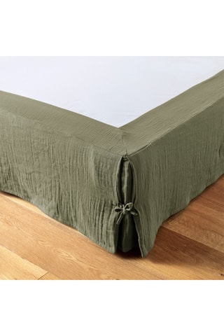 Cache-sommier en coton 125 g/m² Gaïa - Romarin