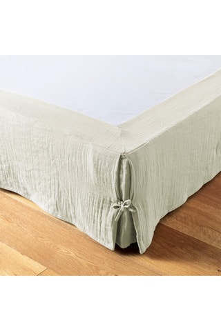 Cache-sommier en coton 125 g/m² Gaïa - Vert d'eau
