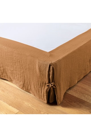 Cache-sommier en coton 125 g/m² Gaïa - Camel