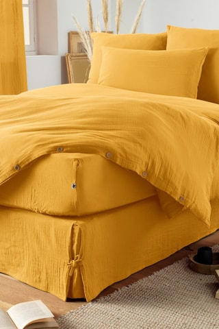 Cache-sommier en coton 125 g/m² Gaïa - Safran