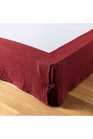Cache-sommier en coton 125 g/m² Gaïa - Lie de vin