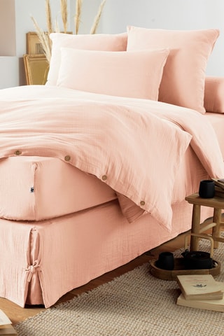 Cache-sommier en coton 125 g/m² Gaïa - Guimauve