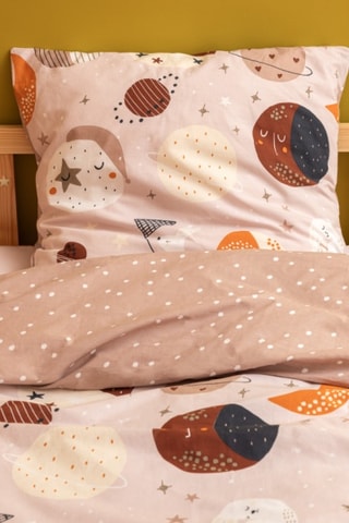 Parure de lit réversible en coton 57 fils/cm² Sky Dream - Rose pâle